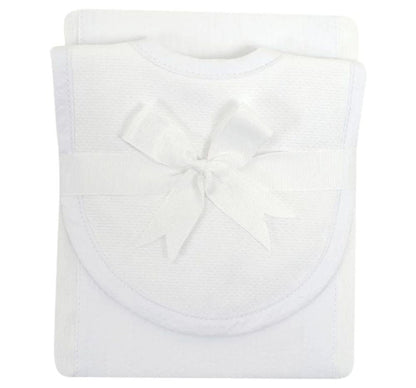 Burp/Drooler White Ss Stripe