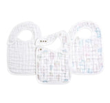 Above The Clouds 3Pack Organic Snap Bibs