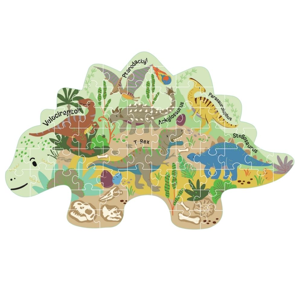 60 PC Shaped Puzzle Dino