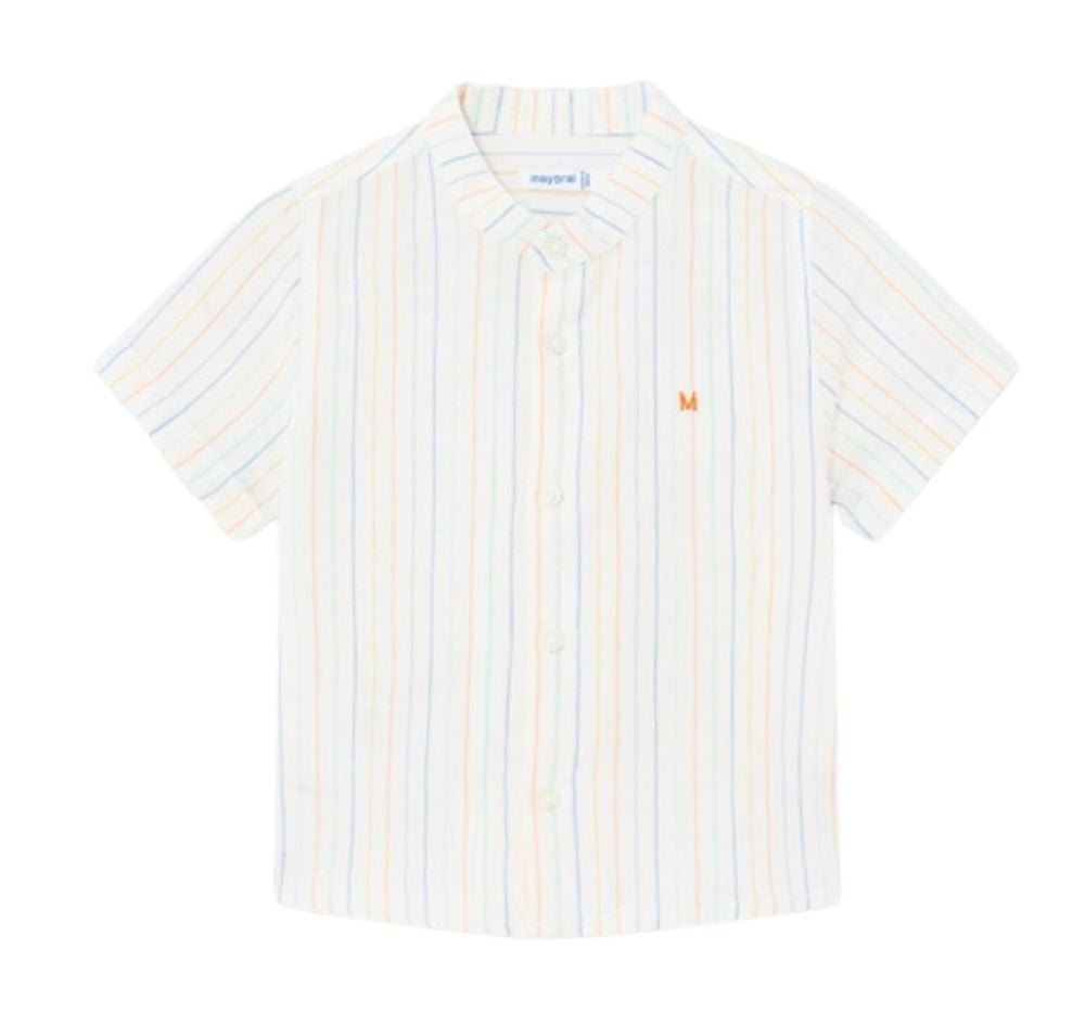 Camisa Cuello Lino Multi
