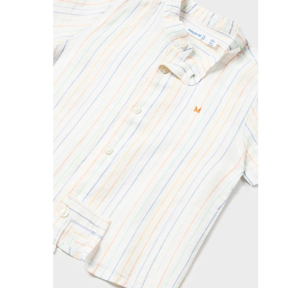 Camisa Cuello Lino Multi