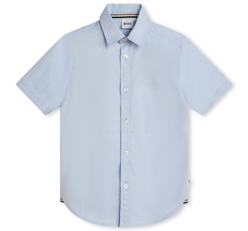 Camisa Manga Corta Azul