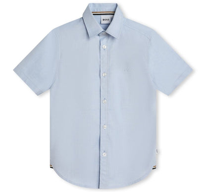 Camisa Manga Corta Azul