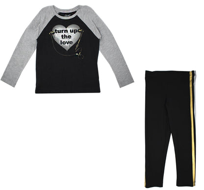 Camiseta Turn Up The Love y Leggings - Flowers by Zoe