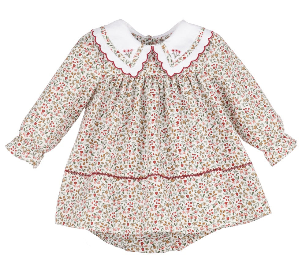 Claret Berries Dress Red