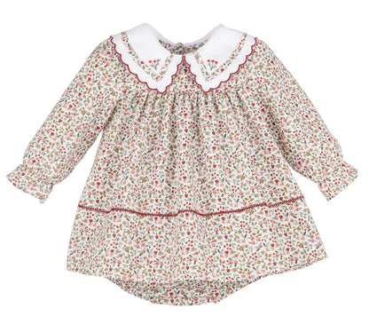 Claret Berries Dress Red