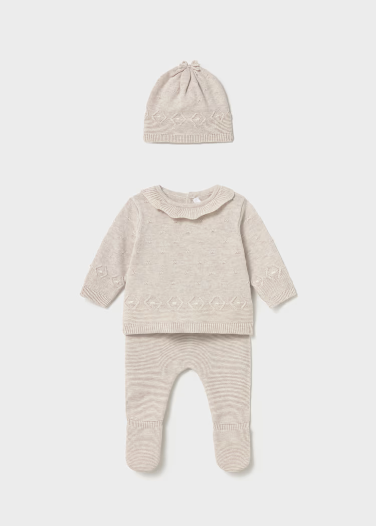 Conjunto Polainas & Gorro Milk Vigore
