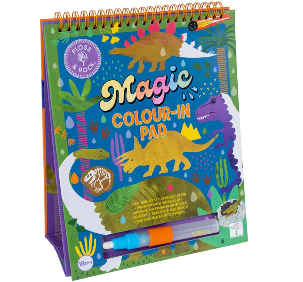 Magic Colour-In Pad Dinosaurs