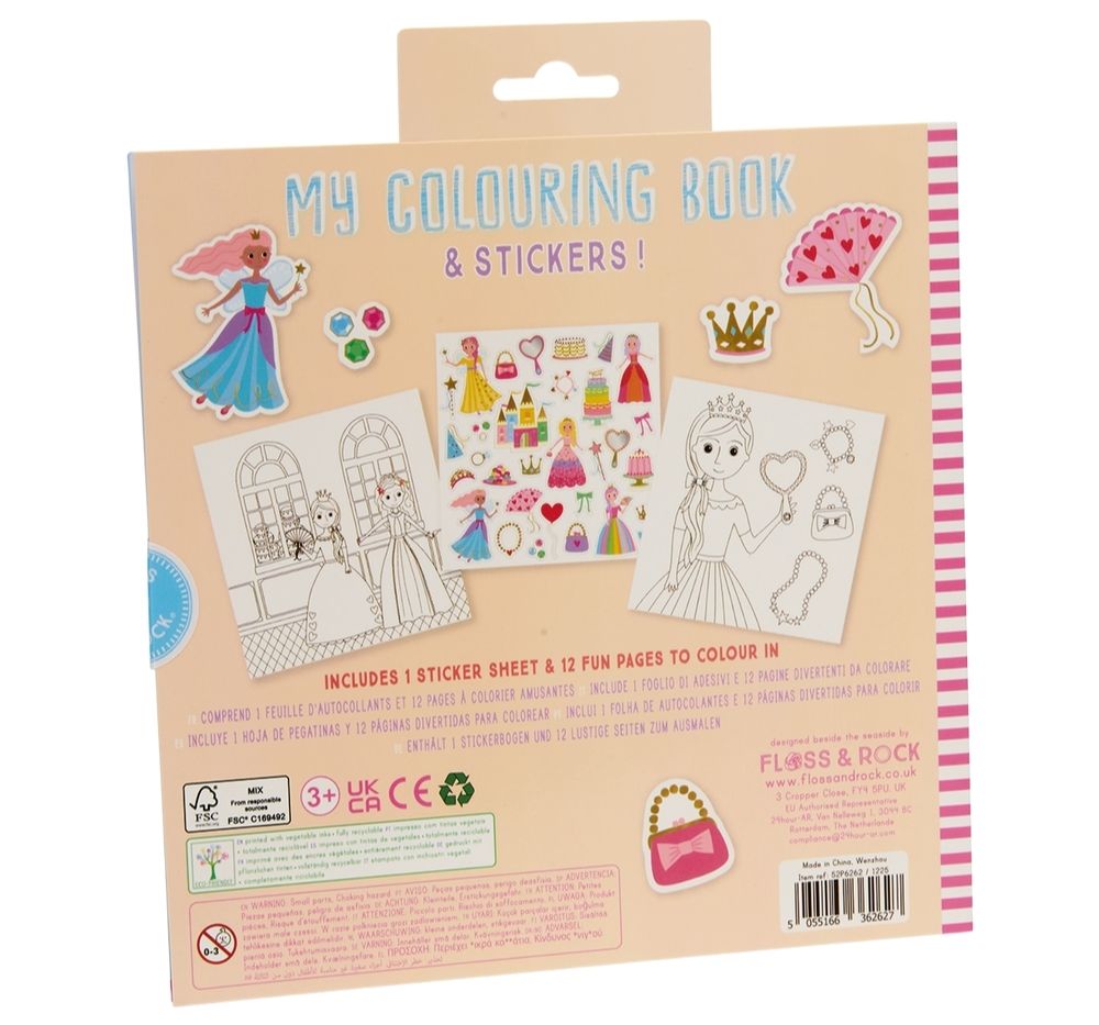My Colouring Book & Stickers Princess