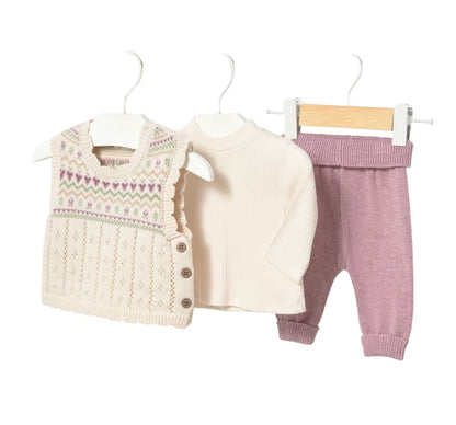 Conjunto Leggings Tricot Malva Vigore