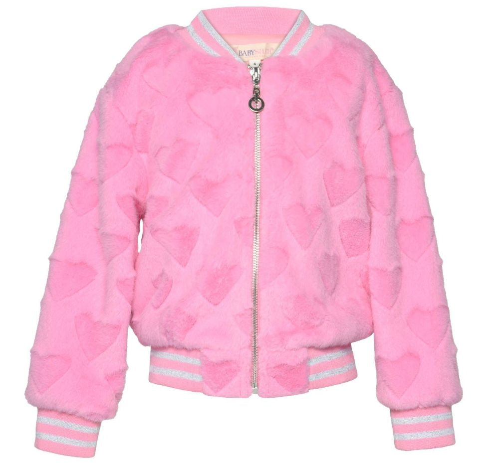 Chamarra Peluche Corazones