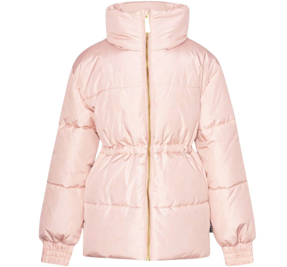 Hally Papillion Quilted Jacket Pink With Butterfly