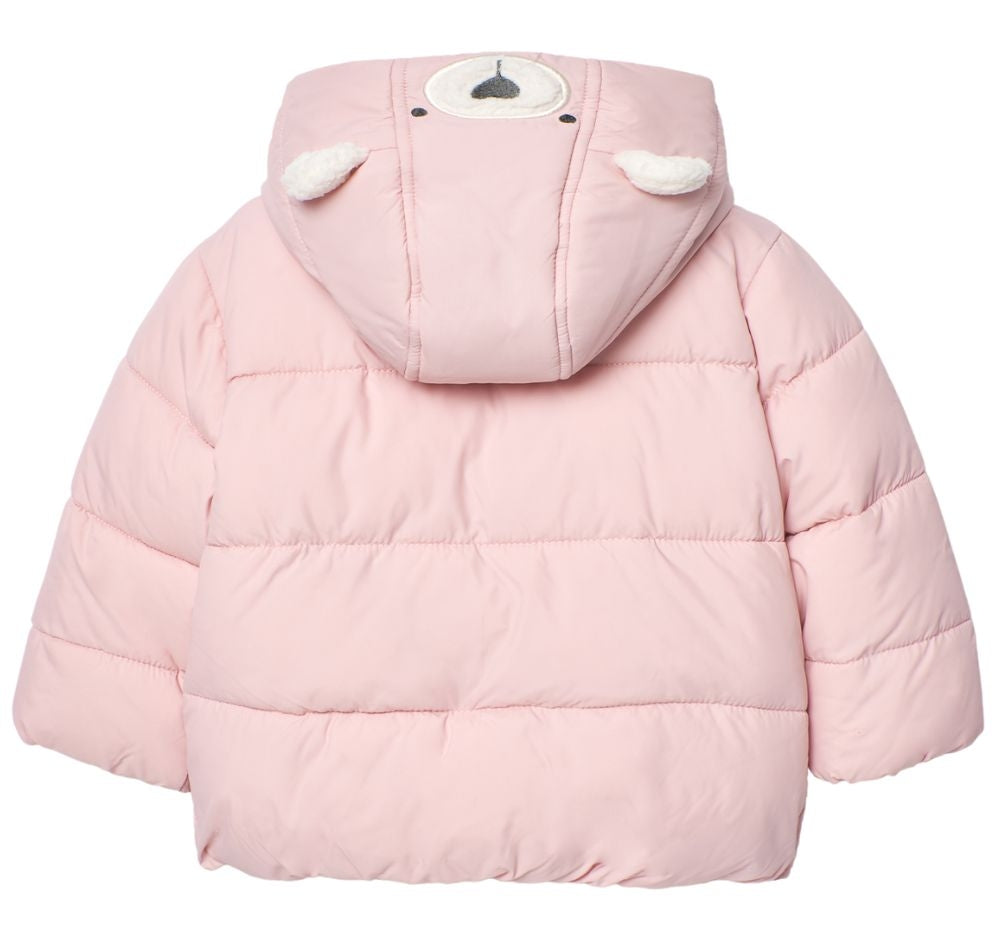 Teddy LS Puffer Jacket Pink