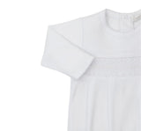 Footie W/ Hand Smk White