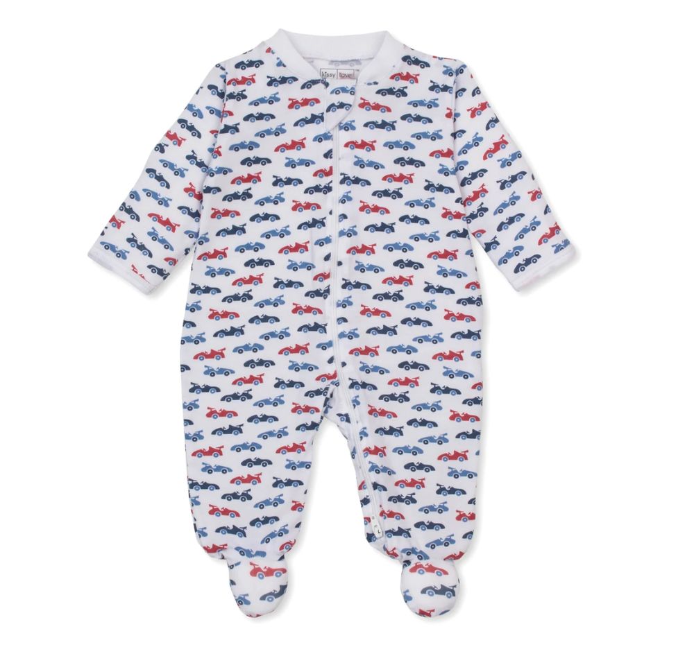 Footie Zip PRT PJs Speedy Racecars