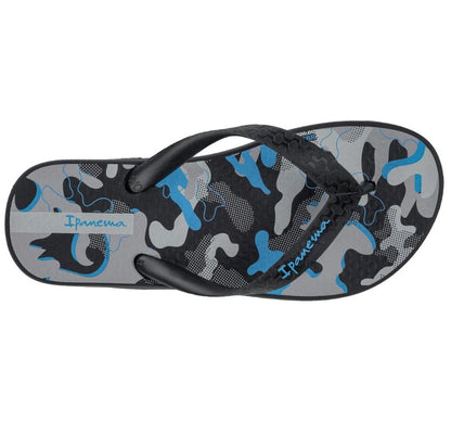 Chanclas Kids Black Grey Blue