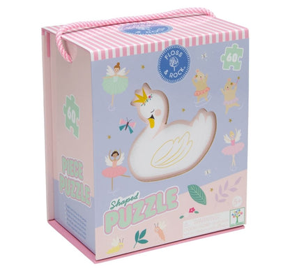 60 PC Shaped Puzzle Swan Lake