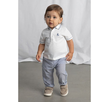 Polo Combinado y Pantalón Seersucker