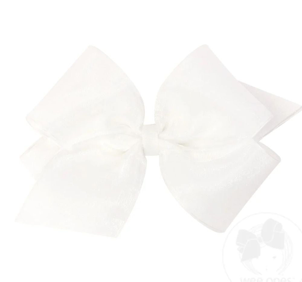 Kng Org/Sat Edge Ovrlay Bow White