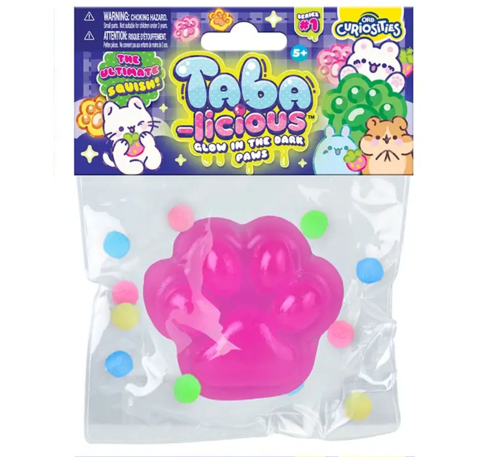 Taba-licious Glow in the Dark Paws Pink