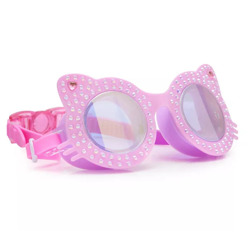 Flexi Feline Swim Goggles Plush Paw Pink