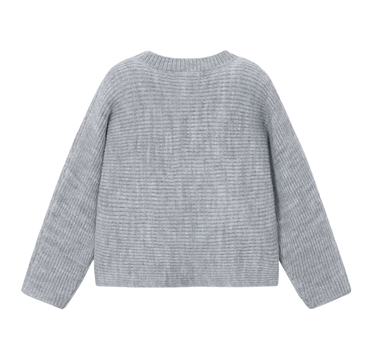 Jersey & Falda Tricot Perlas Gris Mez