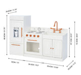 Little Chef Paris Modern Play Kitchen - White /Rose Gold