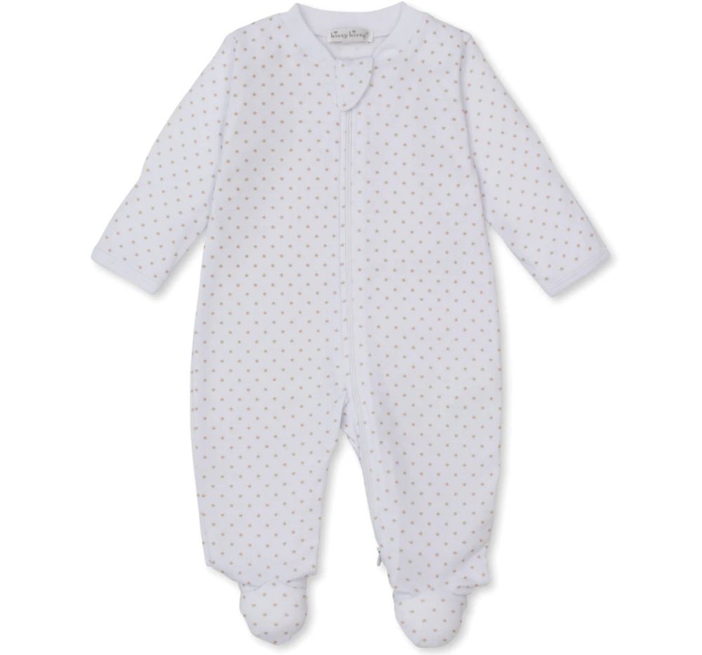 Teddy Bear Love-Footie w/ Zip Tan