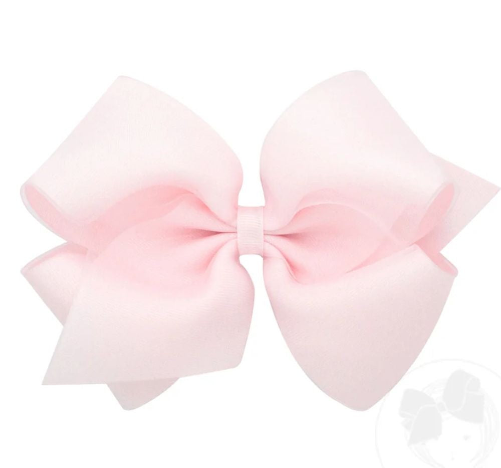 Kng Org/Sat Edge Ovrlay Bow Powder Pink