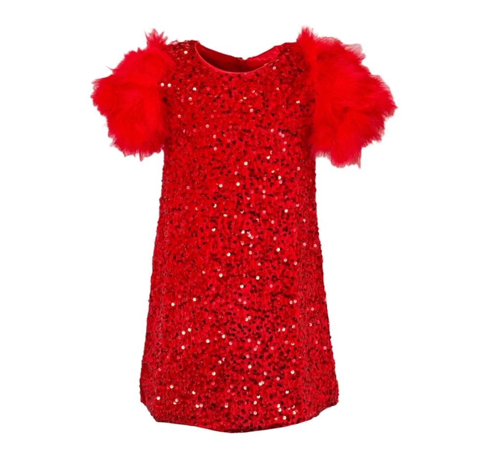 Ruby Feather Dress
