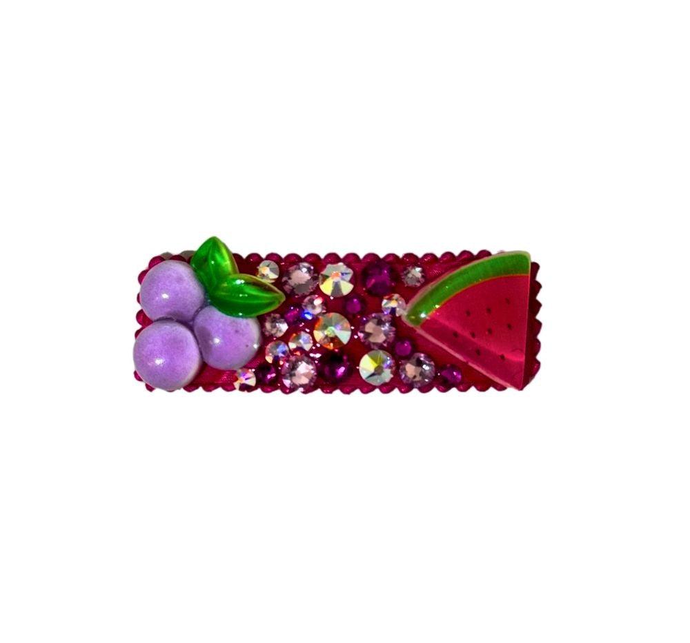 Crystals Snap Clip Watermelon-Grape