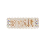 Crystallized Pearl World Snap Clips Star