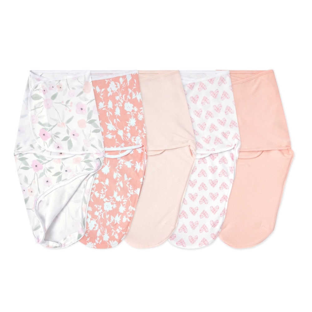 Wrap Swaddle 5 pack Feminine Florals 0-3M