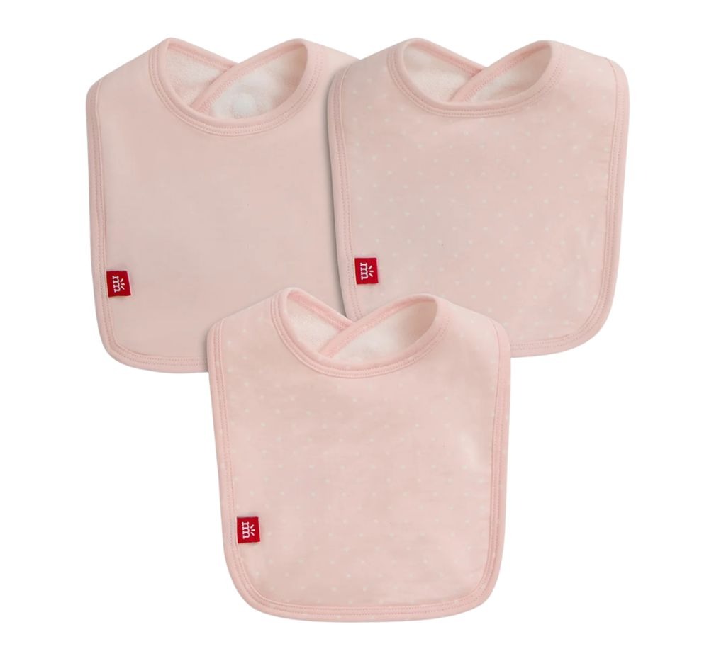 Pin Dot Pink Bib 3-Pack