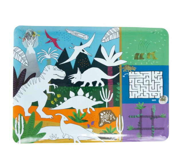Colouring Fun & Games Mat Dinosaurs