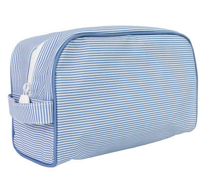 The Dopp Kit Navy Mini Stripe