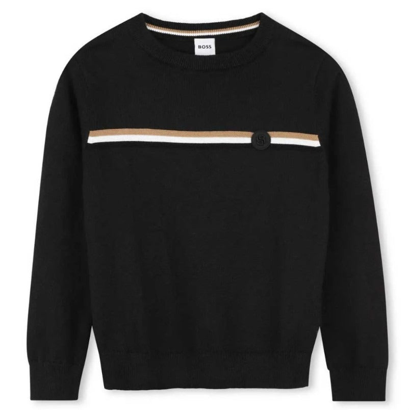 Sweater Stripe Across Black