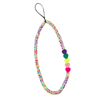 Phone Bracelet Charms Pixels W/Hearts