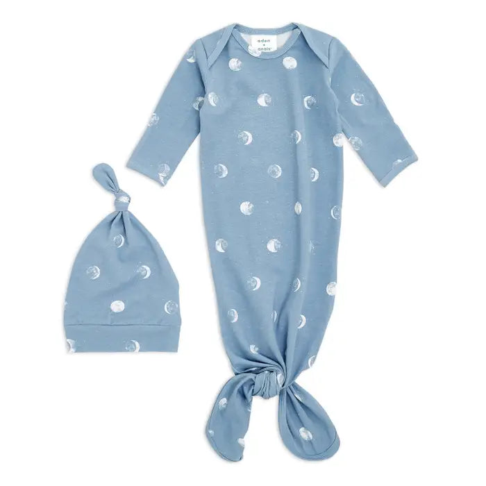 Confort Knit Newborn Gown & Hat Gift Set