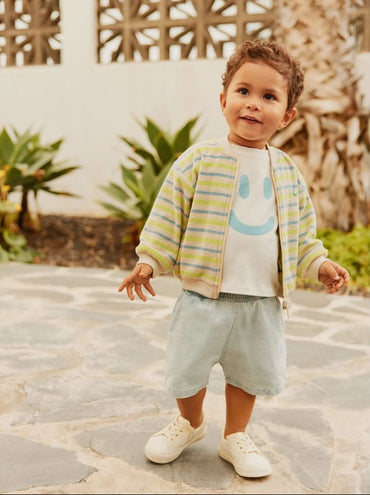 T-Shirt Daylight White & Short Misty Denim