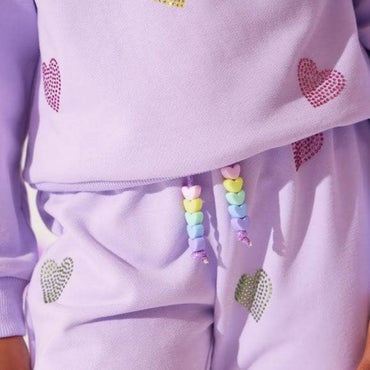 Lavender Crystal Hearts Set