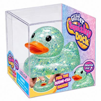 Glitter Squishy Duck Green