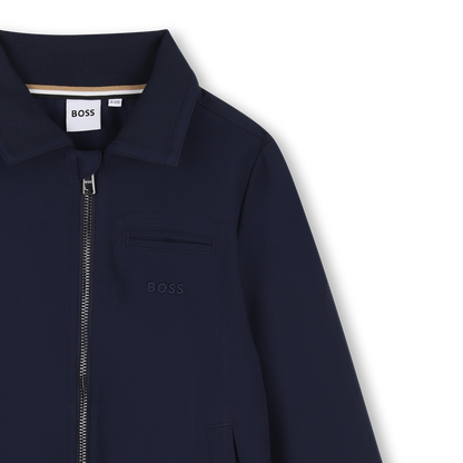 Zip Cardigan Jacket Navy