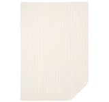 Whisper White Horseshoe Cable Blanket