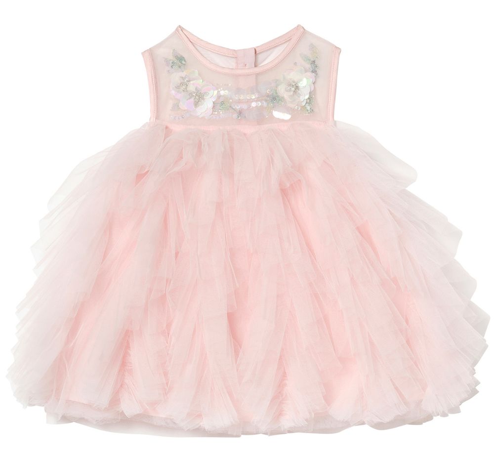 Bebe Iridescente Muse Tulle Dress