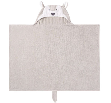 Gray Wolf Hooded Bathwrap