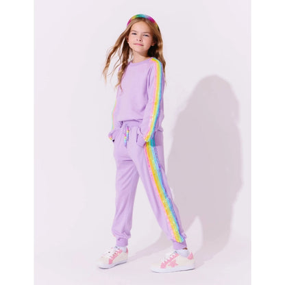 Lavender Rainbow Sequin Set
