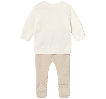 Conjunto Polaina Tricot Soja