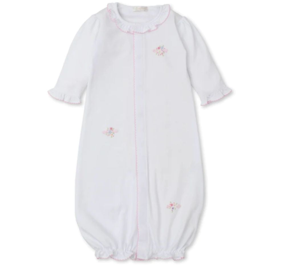 Conv Gown W/Hand Emb Blooming Sprays White/Pink