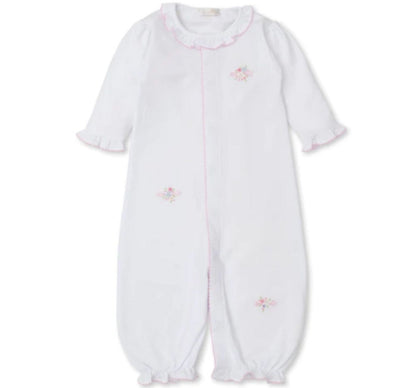 Conv Gown W/Hand Emb Blooming Sprays White/Pink